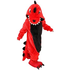 IPENNYE Dinosaur Kigurumi Kids Costume Animal Pajamas, Warm Flannel Children, Cosplay Costume, Cute, Dinosaur Costume, Room, Cold Protection, Room Wear, Children's Clothing, Winter, Halloween,