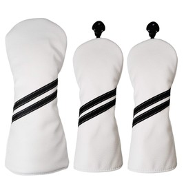 HELLO NRC Golf Head Set of 3 - 1 Driver (460cc) 2 Fairway Wood with Swivel License Plate Adjustable Number Fits All Golf Brands