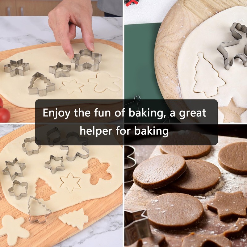 BAIYSFFG 8PCS Easter Cookie Cutters,Cookie Cutter Set Stainless Steel Rabbit,