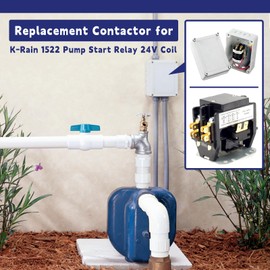 1522 Pump Start Relay Contactor Replacement for K-Rain 24V Coil Lawn Sprinkler Irrigation System Part