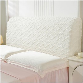 Stretch Jacquard Headboard Cover, Queen King Size Dustproof Slipcover