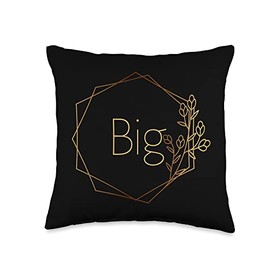 Little Pledge Rush Alumnae Family Reveal Party Fun Big Little Sorority Week Reveal College Sister Recruitment Throw Pillow, 16x16, Multicolor