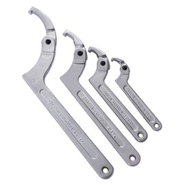 Gdrasuya10 Spanner Wrench Set Adjustable C Pin Spanner Hook Wrench Chrome Vanadium for Tighten Lock Nuts and Bearings