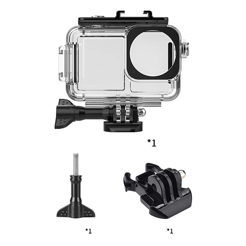 Linghuang 40M Waterproof Case for DJI Osmo Action 5 Pro,4,3,Underwater