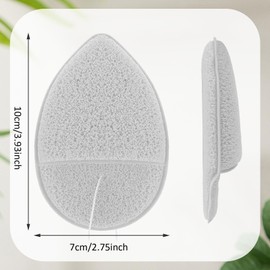 2 PCS Facial Sponge Glove Bath Sponge Gentle Exfoliating Pads Wash Reusable Puff for Daily Face Deep Pore Cleansing Blackheads Dead Skin, Makeup Remover (Gray, Green)