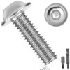 Pack of 25 Rounded Head Screws M6 x 40 Stainless