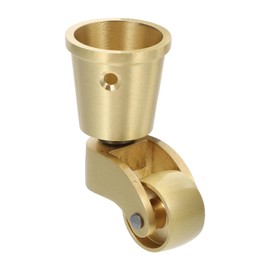 Hemobllo Round Cup Casters, Wearable 360?Rotation Swivel Wheels Universal Vintage Brass Caster Furniture Cup Caster for Furniture Cabinet Sofa Piano Chairs Bed