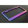 BLVD 1Pc Universal Neo Chrome Stainless Steel License Plate Frame