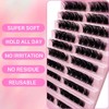 FANDIQ Cluster Lashes,100pcs DIY Eyelash Extension D Curl Volume Individual