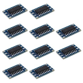 SING F LTD 10PCS Mini RS232 MAX3232 to TTL Level Converter Serial Module Board Adapter 3~5V MAX3232 Breakout Board Computer Cable Serial Adapters Electronic Components