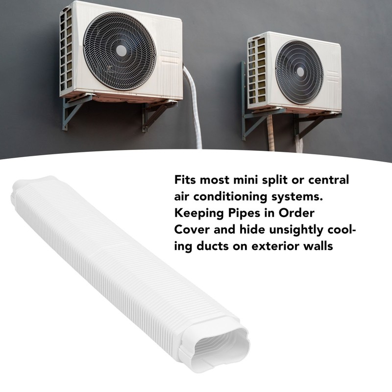 Flexible Straight Duct Line Set Cover 435 Decorative PVC Line