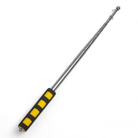 AKORD 2m Multisection Telescopic Stainless Steel Pole, Yellow