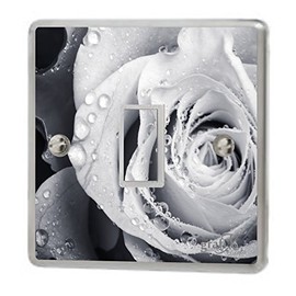 the grafix studio Roses Flowers Light Switch & Double Sticker Vinyl/Skin cover sw109
