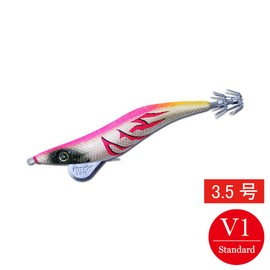 KEYSTONE V1 Egi Lure, Early Fortune Type/Evil Way Edition, Gold Base Pink, No. 3.5
