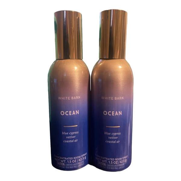 Bath and Body Works White Barn 2 Pack Ocean Concentrated Room Spray Set