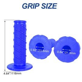 JIAYAN 7/8" Motorcycle Visual Twist Throttle Grip Kit with Transparent Window & Throttle Cable for CRF/KLX/TTR 110-250cc Dirt Pit Bike/ATV (Blue)