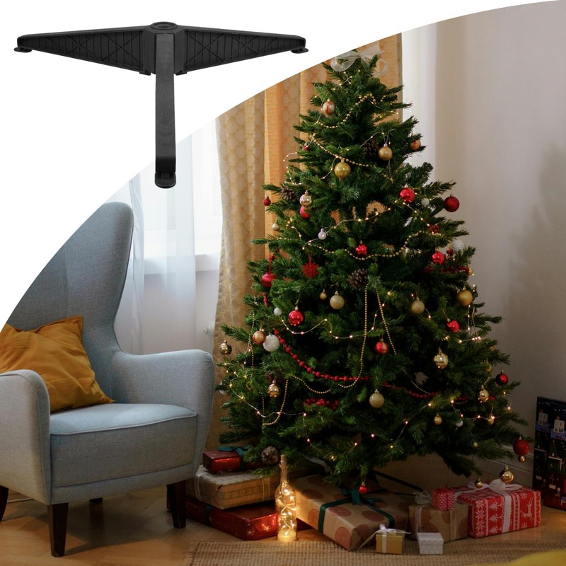 BESPORTBLE Christmas Tree Replacement Stand: Plastic Christmas Tree Base for