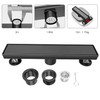 EXF Linear Shower Drain 12 Inch Matte Black with Reversible