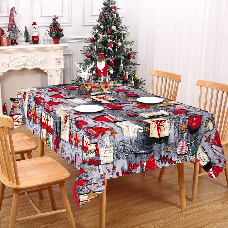 Christmas Table Cloth, Christmas Table Decorations Christmas Tablecloth Table Cover