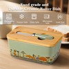 Mushroom Butter Dish with Lid,Large Butter Crock Keeper Saver,Ceramic Butter