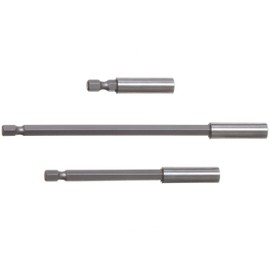 Drixet Magnetic Bit Holder Extensions 2”, 4” & 6” for Quick Change - Universal 1/4 Hex Shanks That Fits Most Power Drills - 3 Piece Set