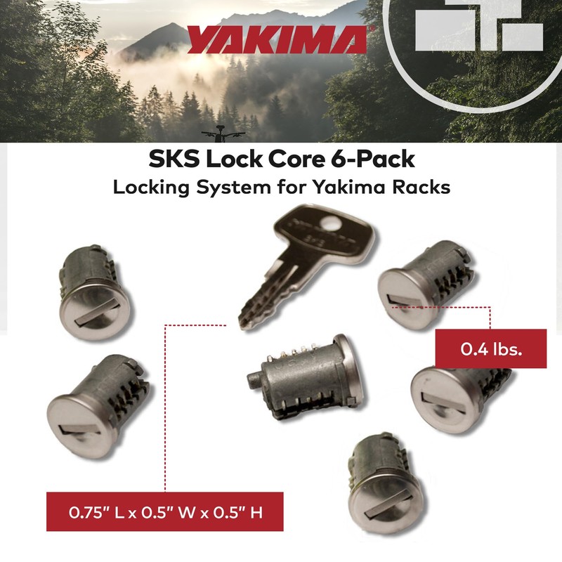 YAKIMA, SKS Lock Cores for YAKIMA Car Rack System Components,