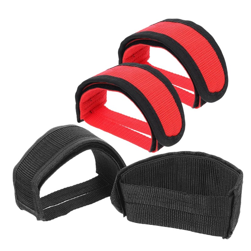 WOONEKY Exercise Bike Straps Bike Pedal Straps Comfort Fit Wide