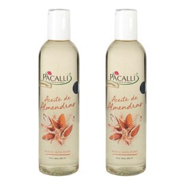 Aceite Puro de Almendras PACALLI 2 Pack Hidratación para el Cuidado Completo de Piel y Cabello 265 ml por pieza