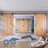 EaseLife 16 FT Double Sliding Barn Door Track and Handle