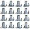 1/4"-20 Zinc Plated T-Nuts Threaded Bolt Sleeves 4 Prong Tee