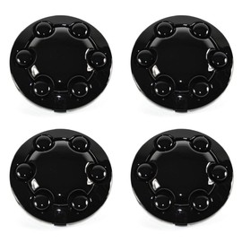 BB Auto Set of 4 New Black Wheel Hub Center Caps Replacement for 1991-1996 Dodge Dakota Pickup Truck