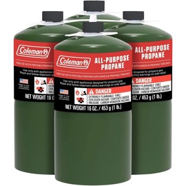 Evergreen Farm and Garden Coleman Propane Replacement Fuel Cylinders 16 oz Camping Fuel Bundled (12 Pack)