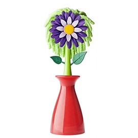 VIGAR Flower Shop Screen Microfibre Duster with Vase, Multi Colour, One Size