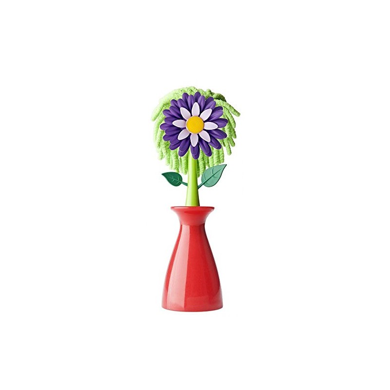 VIGAR Flower Shop Screen Microfibre Duster with Vase, Multi Colour,