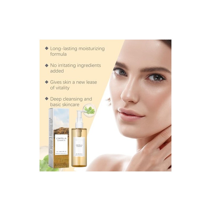 Yinhing Centellas Aceite Limpiador, Vitamina E y Extracto de Centellas