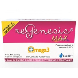 Regenesis Max Suplemento Alimenticio a base de Omega 3 (60 Cápsulas)