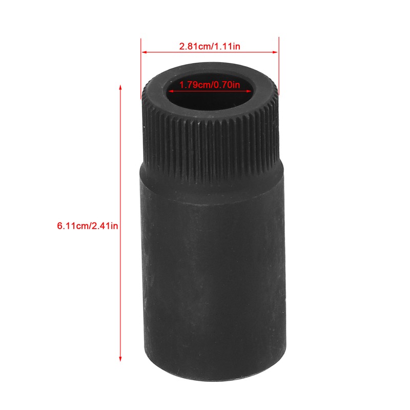 Black Spline Socket 58 Teeth 1/2in Drive Sleeve Tools Replacement