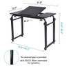 Overbed Table with Wheels Laptop Desk Cart Table Over The