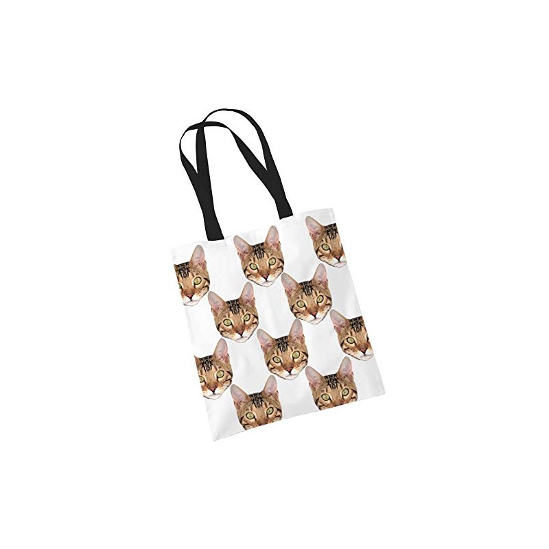 Cat Tote Print Bag - Bengal Cat Shopping Shoulder Bag