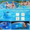 Blufree Pool Chlorine Floater, Solar Whale Chlorine Tablet Floater w/Light,