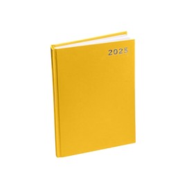 2025 Diary A4 / A5 / A6 Diary Page A Day Desk And Week To View Diary Pastel Colour Diaries Organiser For Student, Teacher, Home, Office, Business Year Planner (Yellow, A4 Day A Page)