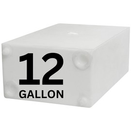 Ameri-Kart 12 Gallon RV Fresh Water Tank, Potable Water Storage Tank for Drinking, Cooking, Cleaning, and Showering, Use in Campers, Trailers, Motorhomes, and RVs, Cube Shape, 24" x 15" x 9" (WT-5544)