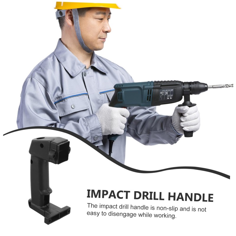 Operitacx Adjustable Plastic Electric Hammer Handle Ergonomic Side Grip for