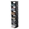 UFORU Small Shoe Rack, 7 Tier Plastic Vertical Shoe Rack