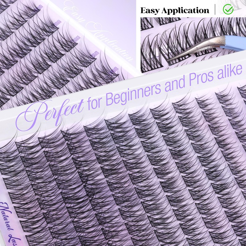 Natural Lash Clusters Kit Wispy Lash Extension Kit Waterproof Lash