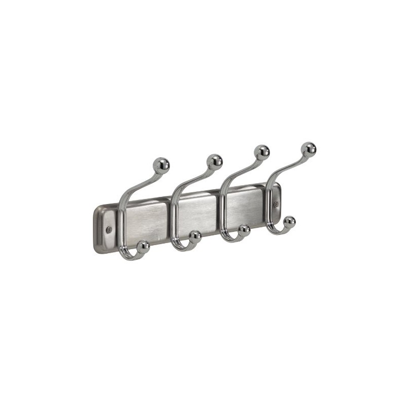 InterDesign York Lyra Wall Mount Storage Rack – Hanging Hooks