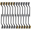 Topspeeder 24 Pieces Wire Brush Scratch Brush (Stainless Steel +