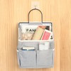 Zxglxinyao 2pcs Wall Hanging Storage Bags with Pockets, Black, Minimalist