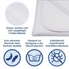 Snibbs Waterproof Fitted Sheet with Corner Straps, Waterproof Mattress Topper