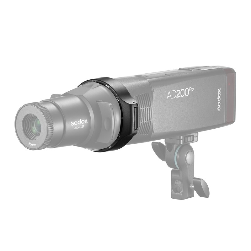 Godox AK-R28 Round Head Flash Adapter Holder for Mounting Godox